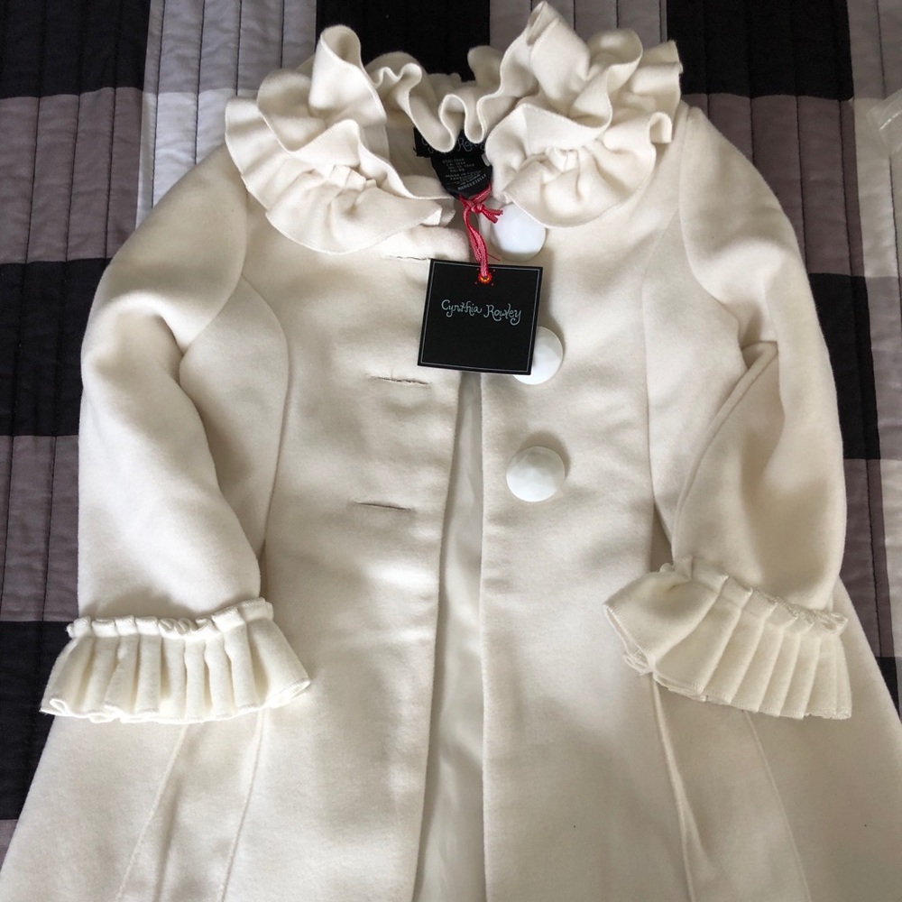 Cynthia Rowley ivory peacoat